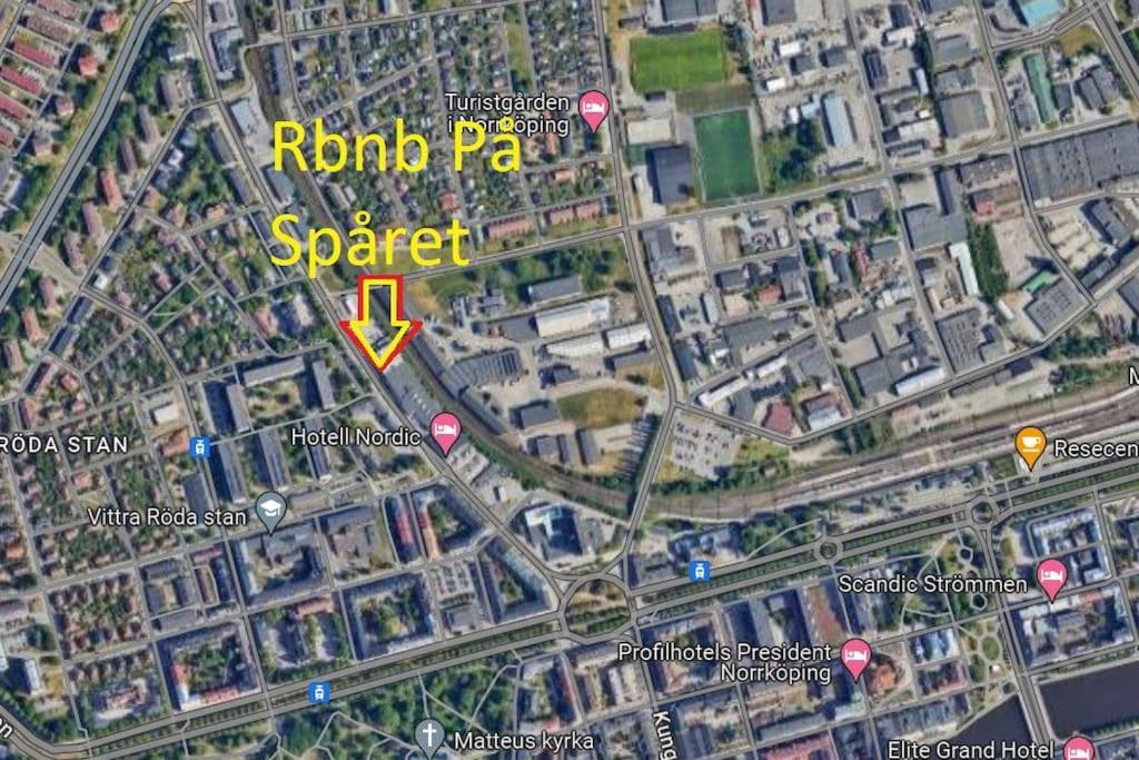 Nr6 Pa Sparet Norrköping Exterior foto